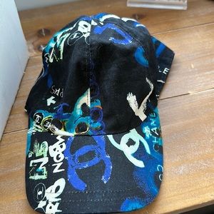Chanel graffiti baseball cap